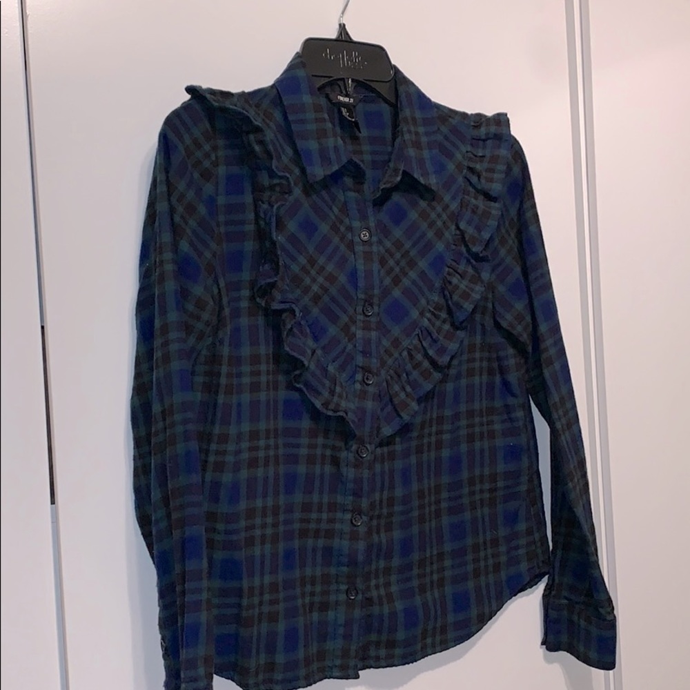Forever 21 Plaid Flannel Top